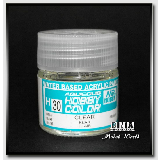 Water-Based Acrylic Paint - Gloss Clear (10ml)