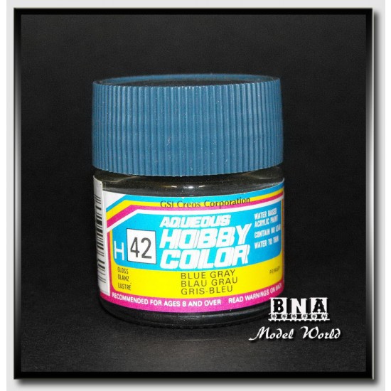 Water-Based Acrylic Paint - Gloss Blue Grey (10ml)