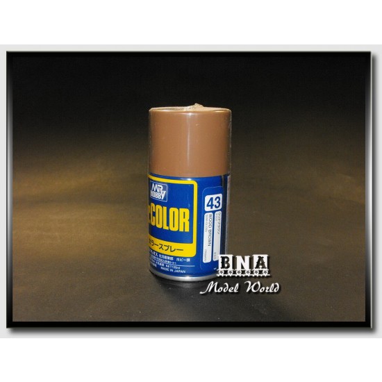 Mr Color Spray Paint - Semi-Gloss Wood Brown (100ml)