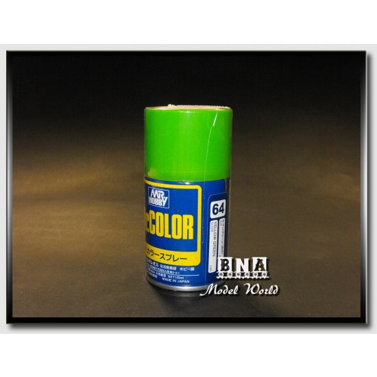 Mr.Color Spray Paint - Gloss Yellow Green (100Ml) (#Gsi-J064) - Bna Model  World