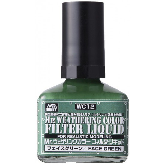 Mr.Weathering Colour - Filter Liquid Face Green (40ml)