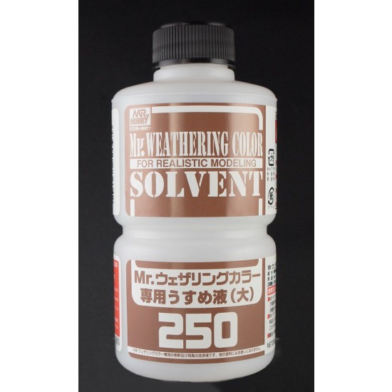 Large Thinner (solvent) for Mr Weathering Color (250ml)