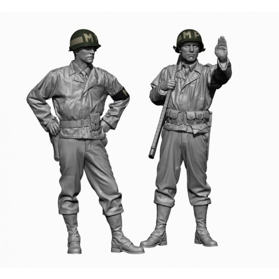 1/48 WWII US Army MP Set (2 figures)