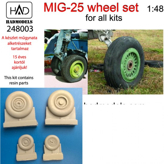 1/48 MiG-25 Wheel set for all kits