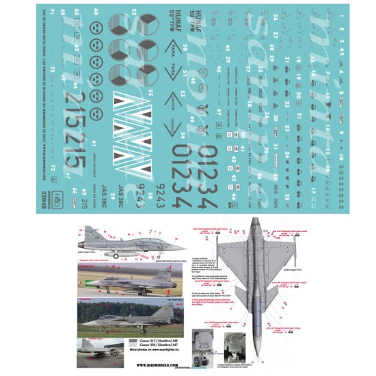 Decals for 1/32 JAS 39 C/D Gripen