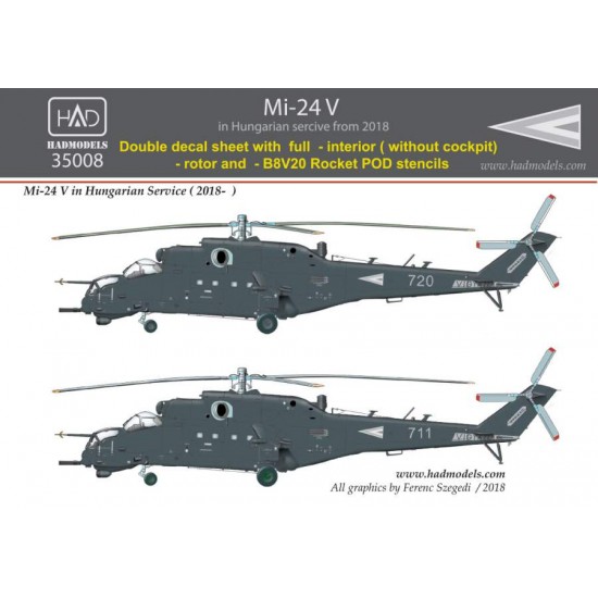 1/35 Mi-24 V + Extra Stencils Dubble Decal sheet