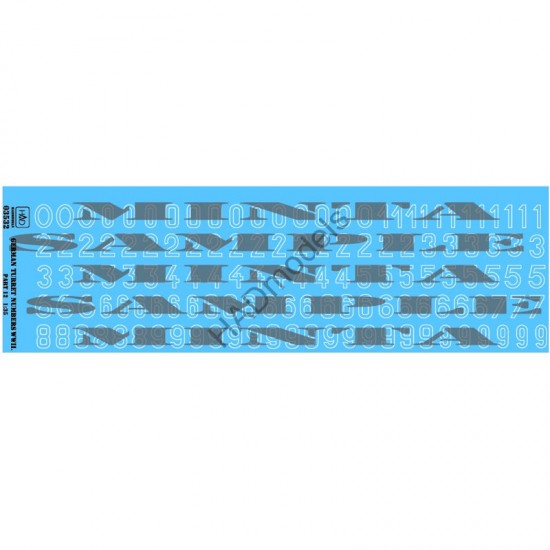 Decals for 1/35 WWII German Turret Numbers part 12 (decal code: 03532)