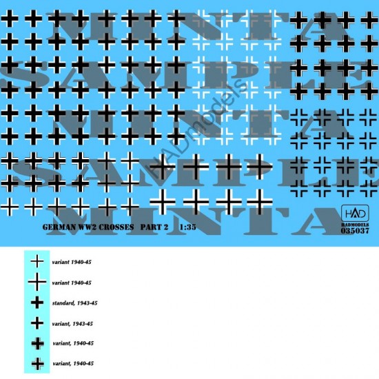 Decals for 1/35 WWII German Crosses part 2