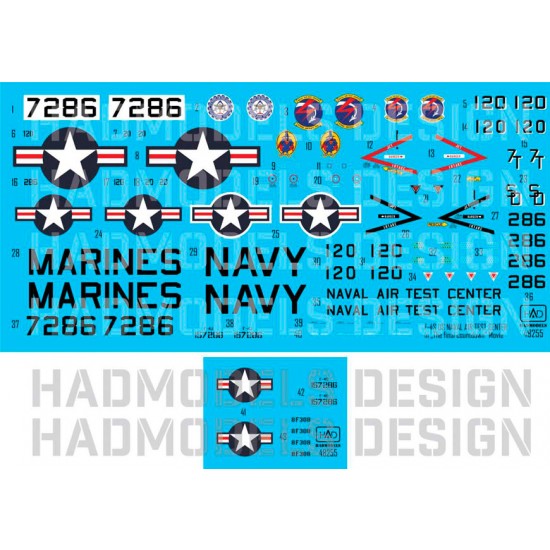 1/48 F-4J US NAVAL Air Test Center ' The Final Countdown' Decal for Zoukei Mura #SWS48-05