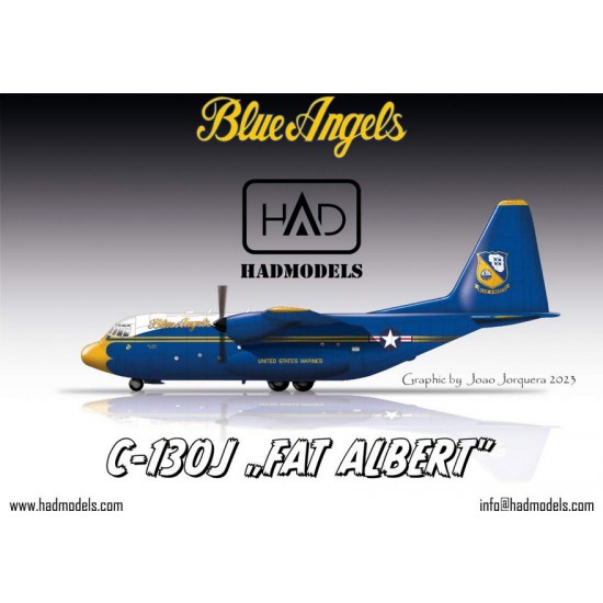 1/72 C-130J Hercules Fat Albert Decal sheet