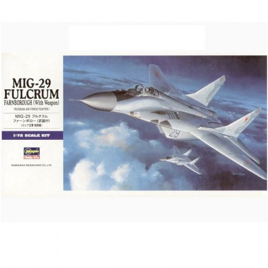 1/72 Mikoyan MiG-29 Fulcrum Farnborough w/Weapon
