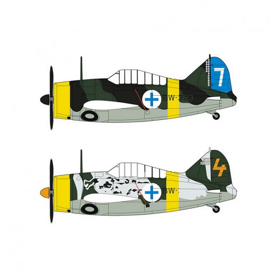 1/72 B-239 Buffalo "Finnish Air Force Aces Combo Part 2" [Limited Edition] (2 kits)