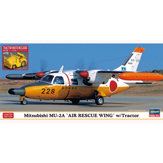 1/72 Japanese Rescue Plane Mitsubishi Mu-2A Air Rescue Wing w/Tractor ...