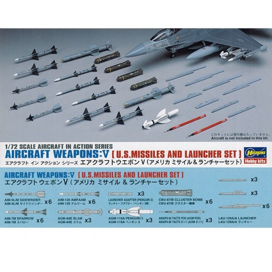 1/72 Aircraft Weapons V: US Missiles and Launcher Set