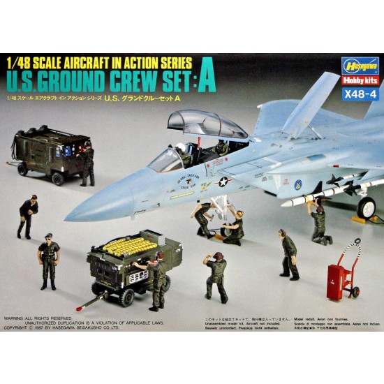1/48 US Ground Crews A - Pilots, Military Polices, Maintenance Personnel