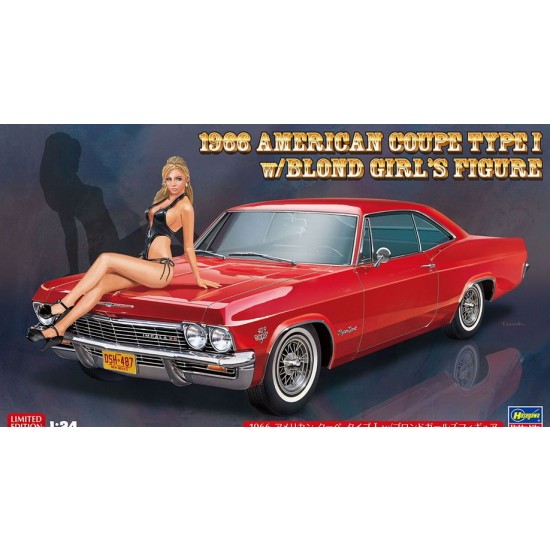 1/24 American Coupe Type I 1966 w/Blonde Girl Figure