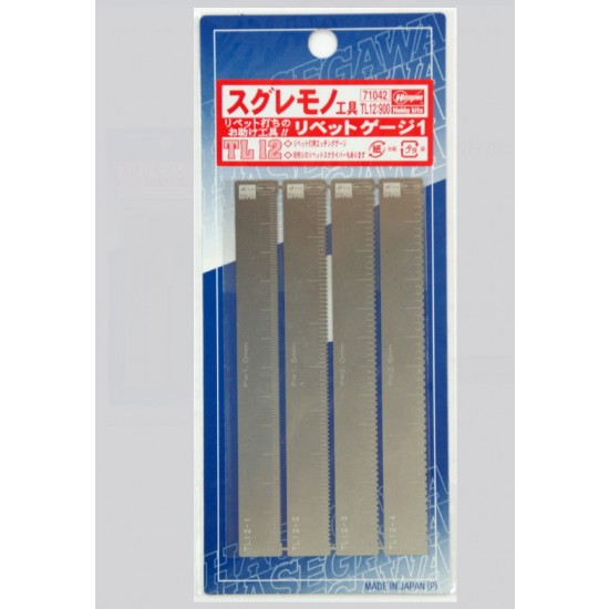 TL-12 Rivet Gage Ruler #1 for Modelling