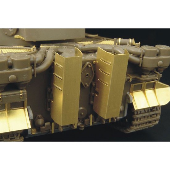 1/48 Tiger I Exhaust Cover Initial Prod Detail Set for Tamiya kits