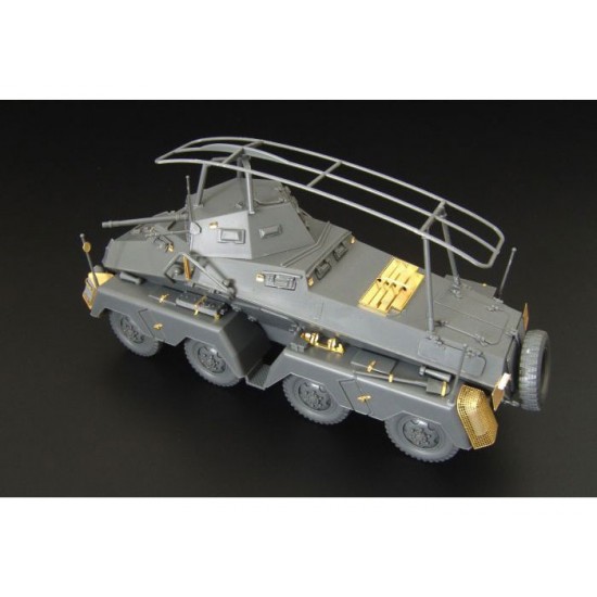 1/48 SdKfz 232 Ger Armored Car Basic Detail Set for Tamiya kits