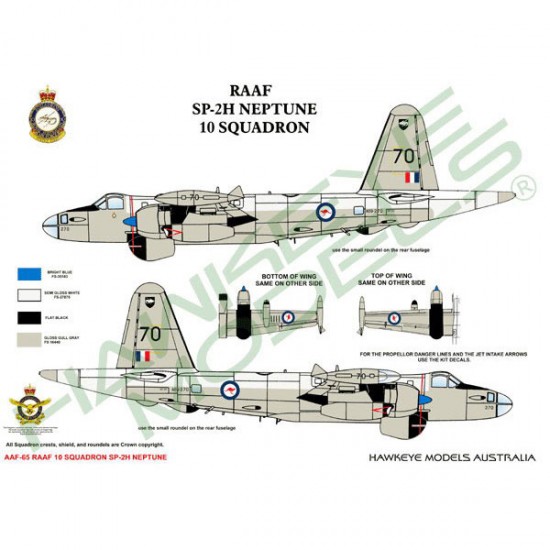 RAAF Decals for 1/72 Lockheed 10 SQN