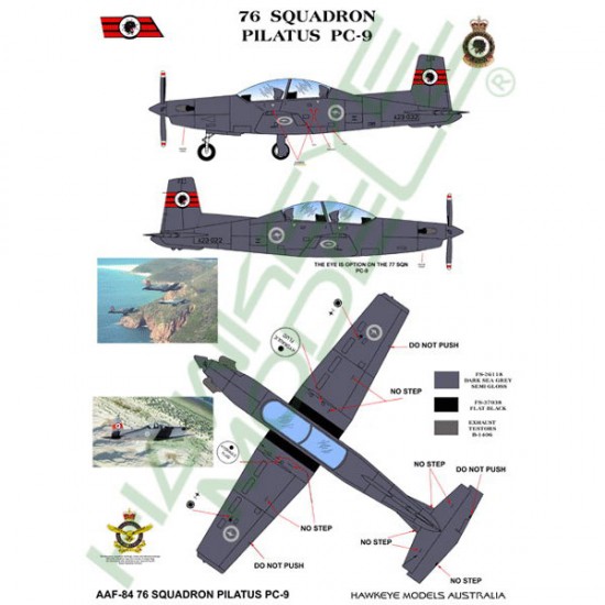 RAAF Decals for 1/48 Pilatus PC-9A 76 SQN