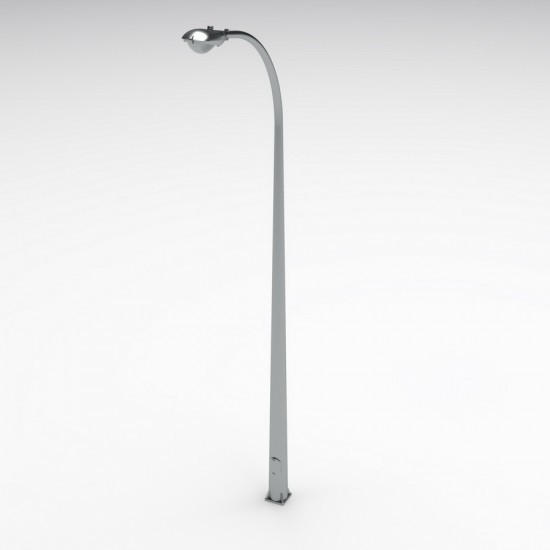 1/35 Modern Single Street Light Pole Short