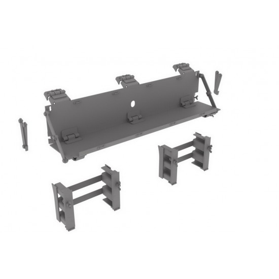 1/35 M4 Cast Hull Rear Spare Tracks Holders & Storage Shelf