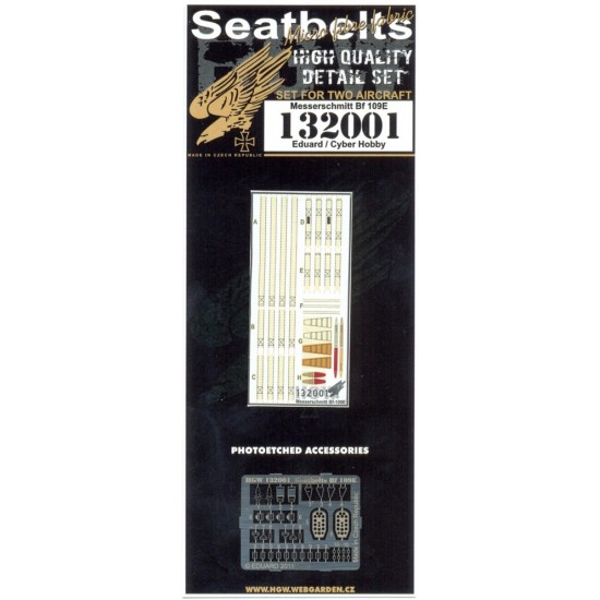 1/32 Messerschmitt Bf-109E Seatbelts for Eduard/Cyber Hobby kits