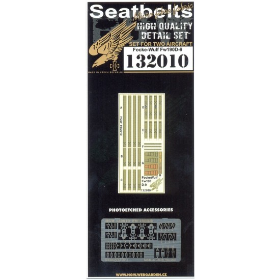 1/32 Focke-Wulf Fw-190D-9 Seatbelts for Hasegawa/Revell kits