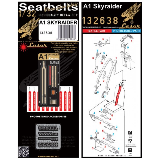 1/32 A1 Skyraider Seatbelts
