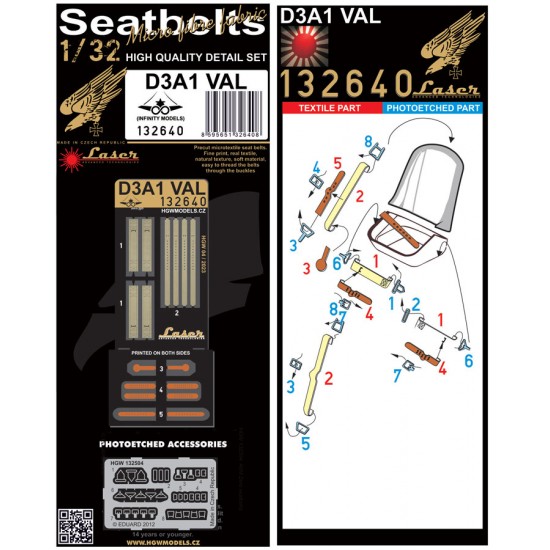 1/32 D3A1 Val Seatbelts for Infinity Models