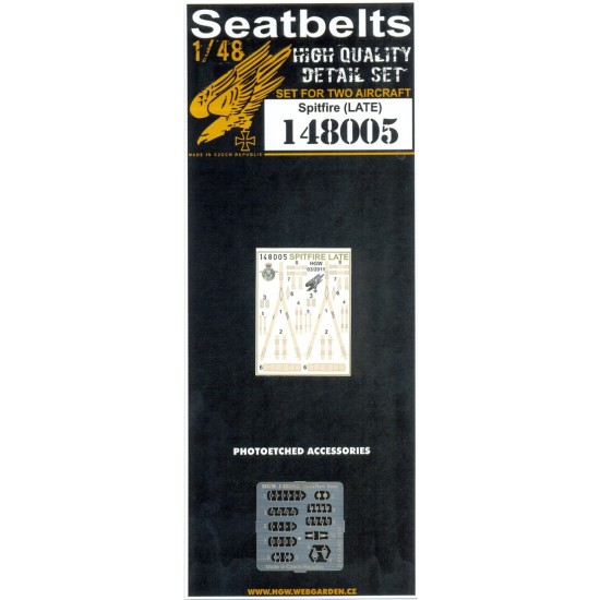 1/48 Supermarine Spitfire Seatbelts (Late) 