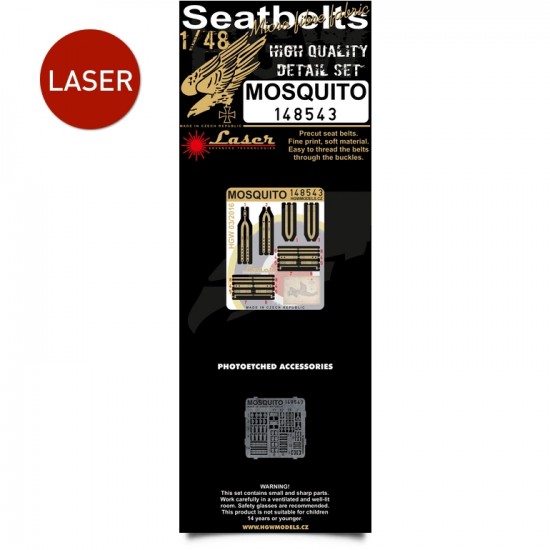 1/48 de Havilland Mosquito Seatbelts (Laser Cut)
