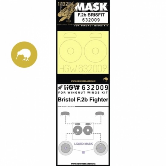 1/32 Bristol F.2b Fighter Paint Masks for Wingnut Wings kit