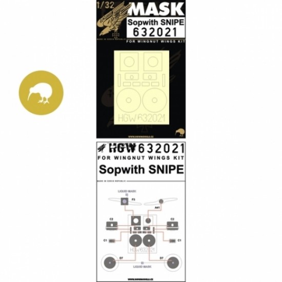 1/32 Sopwith Snipe Paint Masks for Wingnut Wings kit