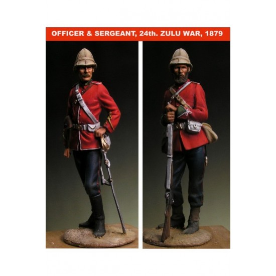 54mm Scale Zulu War 24th Reg 1879 (2 figures)