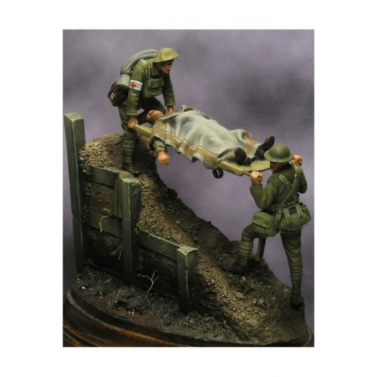 54mm Scale WWI British Stretched Bearers (3 figures)