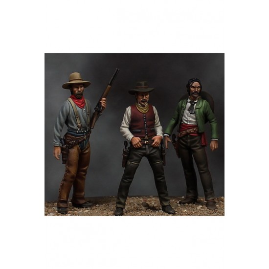 54mm Scale Once Upon a Time in the West (3 cowboy metal figures)