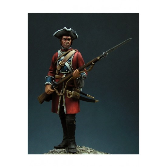 54mm Scale English Soldier, Battle of Culloden 1746 (metal figure)