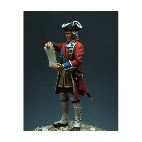54mm Scale English Officer, Battle of Culloden 1746 (metal figure)