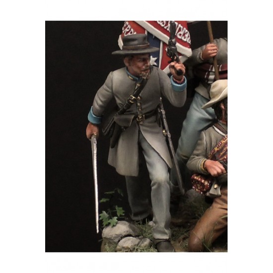 54mm Scale Confederate Officer 1863 (metal figure)