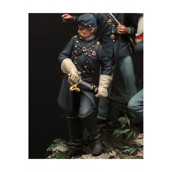 54mm Scale Union Officer 1863 (metal figure)