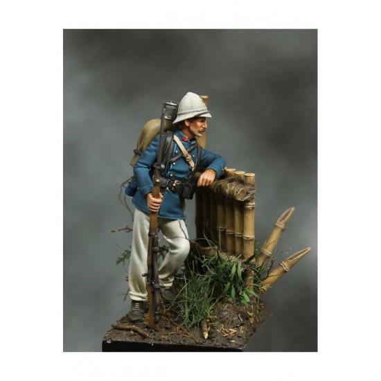 54mm Scale French Infantry Colonial, Tonkin 1880 (metal figure)