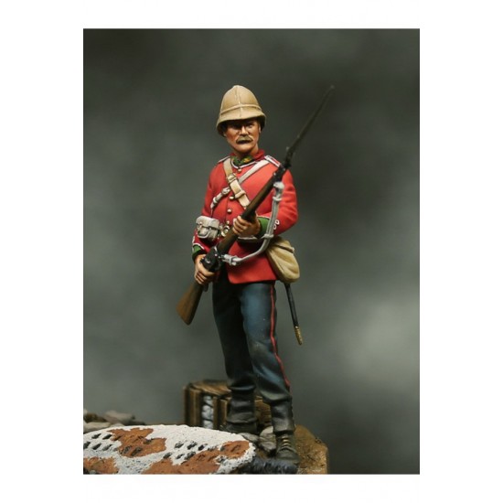 54mm Scale Zulu War Trooper (metal figure)