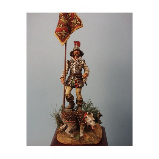 54mm Scale Conqueror with Dog, Guayaquil 1534
