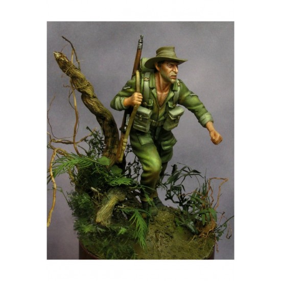 54mm Scale British Soldier, Burma 1944 (metal figure)