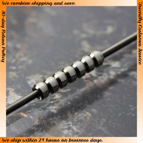 Silver Dual-Pipe II (Diameter: 2.5mm, Inner Diameter: 1.2mm, Length: 2mm) 20pcs