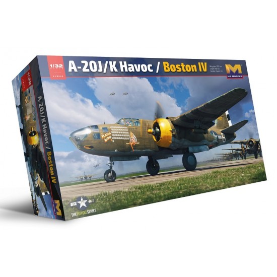 1/32 Douglas A-20J/K Havoc Boston IV with Nose Weight and Metal Landing Gear