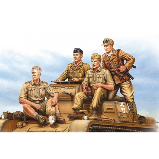 1/35 German Tropical Panzer Crew (4 figures)