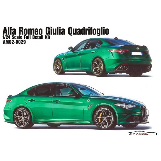 1/24 Alfa Romeo Giulia Quadrifoglio Full Resin Kit
